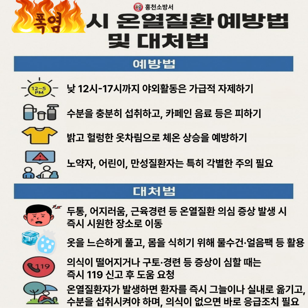 25.6.9.홍천소방서, 폭염 속 온열질환자 매년 증가…폭염 대응·예방 활동 본격 추진2.png