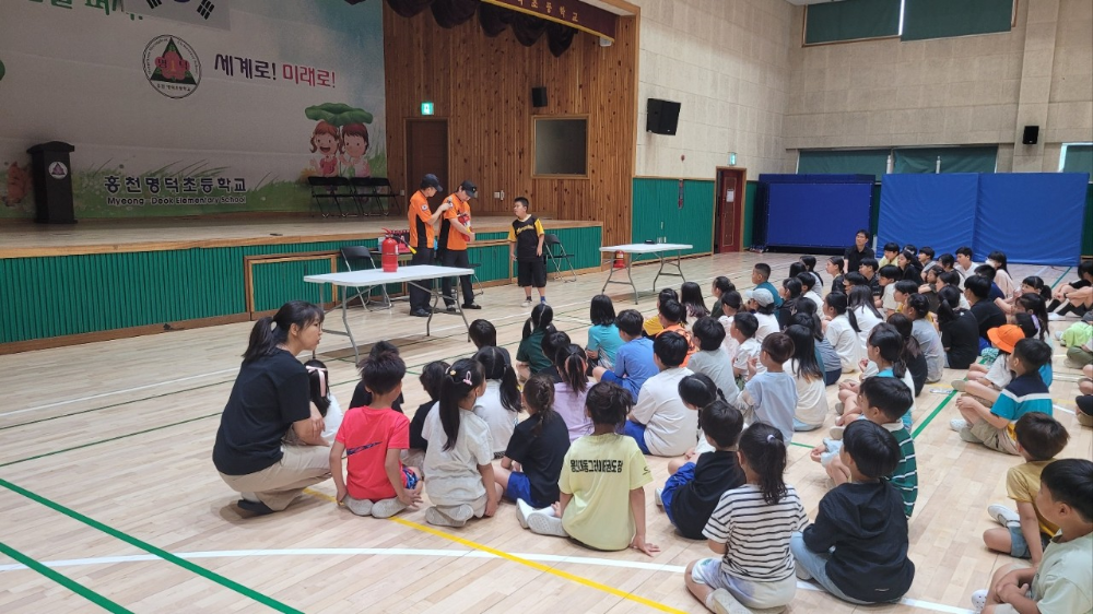 (7.24.) 불 나면 이렇게 홍천소방서, 노후아파트 인근 초등학교에 소방안전교육 실시 2.png