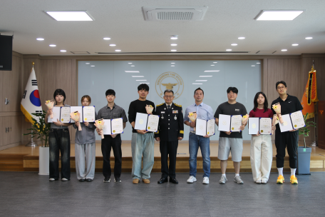 [횡성소방서, 제8회 일반인 심폐소생술 경연대회 참가 학생 표창 수여]