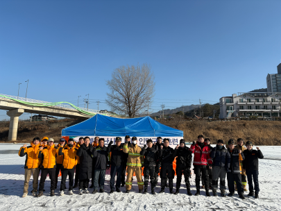 인제소방서, 동계 수난사고 대비 합동 인명구조훈련 실시