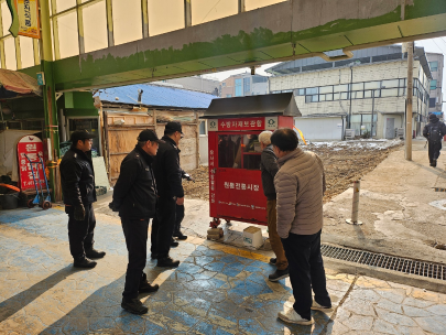 인제소방서, 설 명절 대비 전통시장 및 중점관리대상 소방훈련 실시