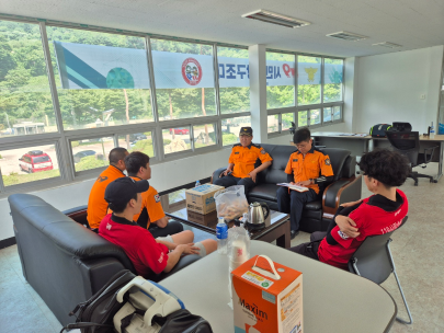 인제소방서, 119시민수상구조대 관서장 격려 방문