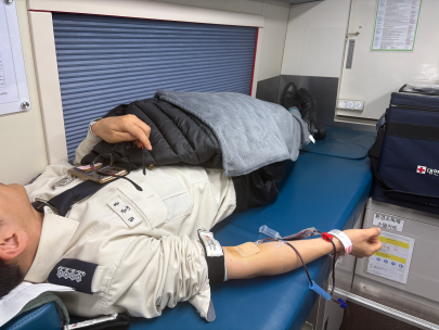 인제소방서, 생명 나눔 실천을 위한 헌혈 행사 진행