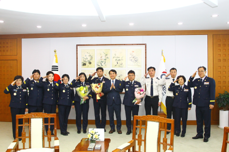 도 의용소방대 연합회장 등 임원 임명장 수여