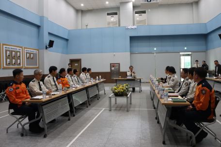 소방본부장 강릉소방서 현장 방문