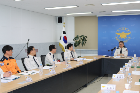 소방본부장 화천소방서 현장방문