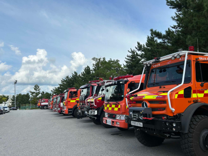 강원소방, 강릉 가뭄 장기화에 선제대응..소방차 22대 투입