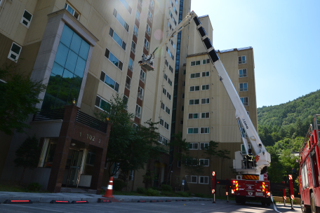 고층건물 합동소방훈련