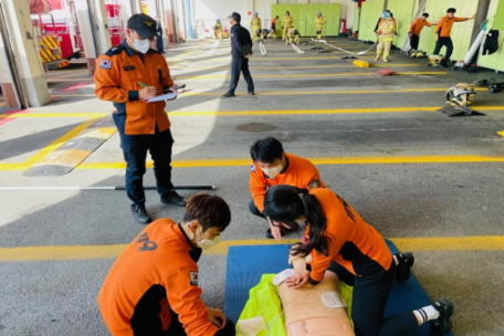 태백소방서, 2022년 하반기 외근부서 전술훈련평가