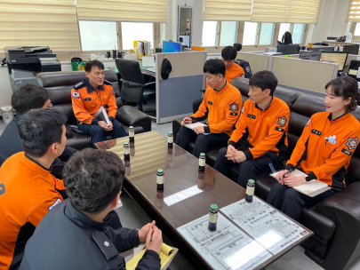 태백소방서, 김문하 서장 현장부서 초도방문