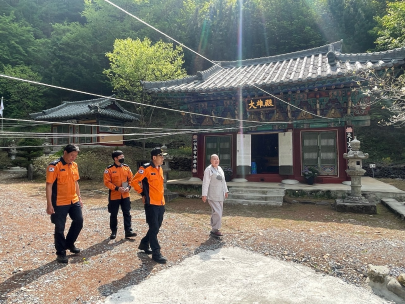 태백소방서, 부처님 오신날 대비 유일사ㆍ백단사 안전컨설팅