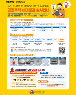 공동주택 세대점검 실시안내