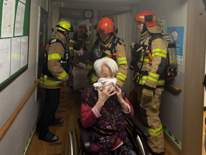 양구소방서, 산림 인접 요양시설 합동훈련 실시