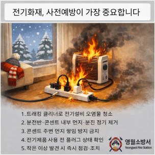 화재 예방, 작은 관리부터 시작하세요!