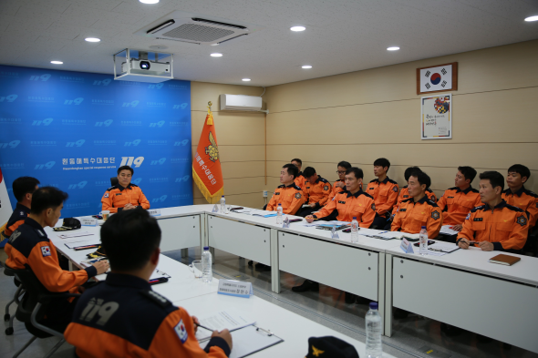 가을철 산불조심기간 앞두고…  최용철 소방청장, 동해안 산불 대비태세 현장 점검